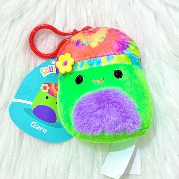 Squishmallows Other - Garo the Blacklight Mushroom Squishmallow Clip 3.5” Collectible New with Tags